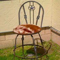 Ornamental Iron Bar Stool - Furniture #2 | Tumbleweed-Mfg | Amarillo, TX