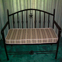 Ornamental Iron Bench - Furniture #4 | Tumbleweed-Mfg | Amarillo, TX